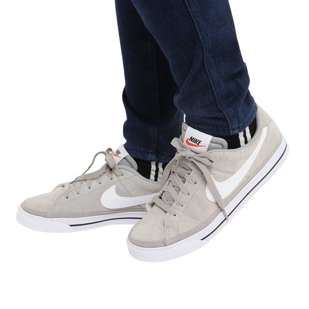 ナイキ(NIKE)(メンズ)コート レガシー スエード グレー DH0956-002 メンズ スニーカー シューズ