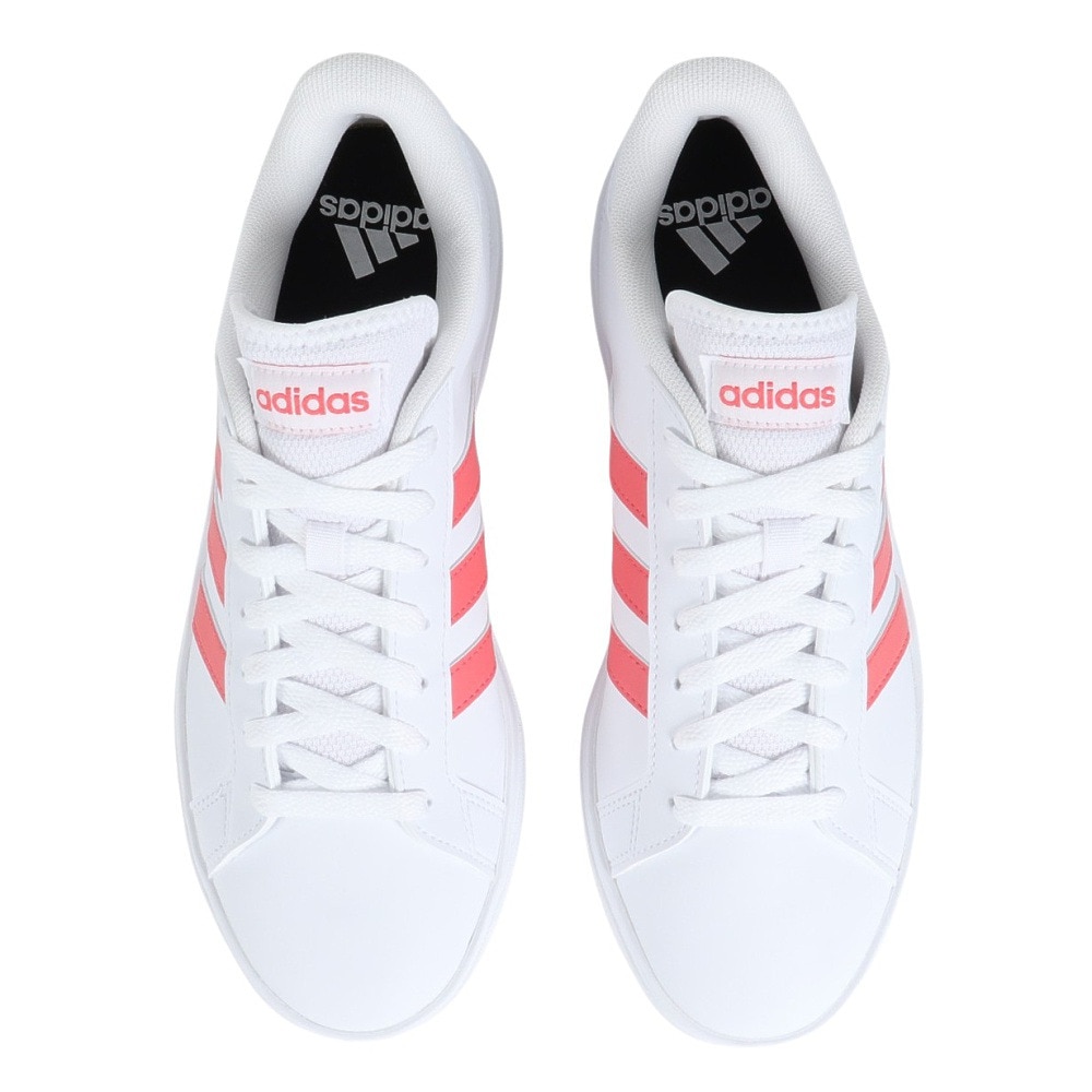 アディダス（adidas）（メンズ）スニーカー グランドコートベース2.0M ホワイト ID3021 カジュアル スポーツシューズ クラシカル 部活 通学 運動