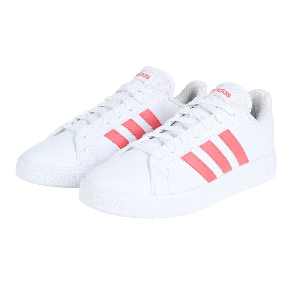 アディダス（adidas）（メンズ）スニーカー グランドコートベース2.0M ホワイト ID3021 カジュアル スポーツシューズ クラシカル 部活 通学 運動