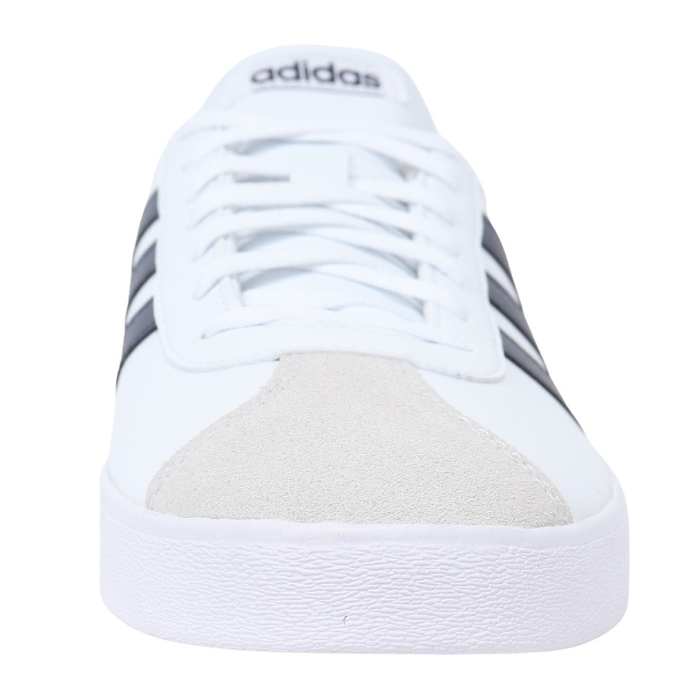 アディダス（adidas）（メンズ）スニーカー VLコートベース M ホワイト ネイビー ID3709 カジュアル スポーツ シューズ 快適 タウン 街履き 登校 通学 
