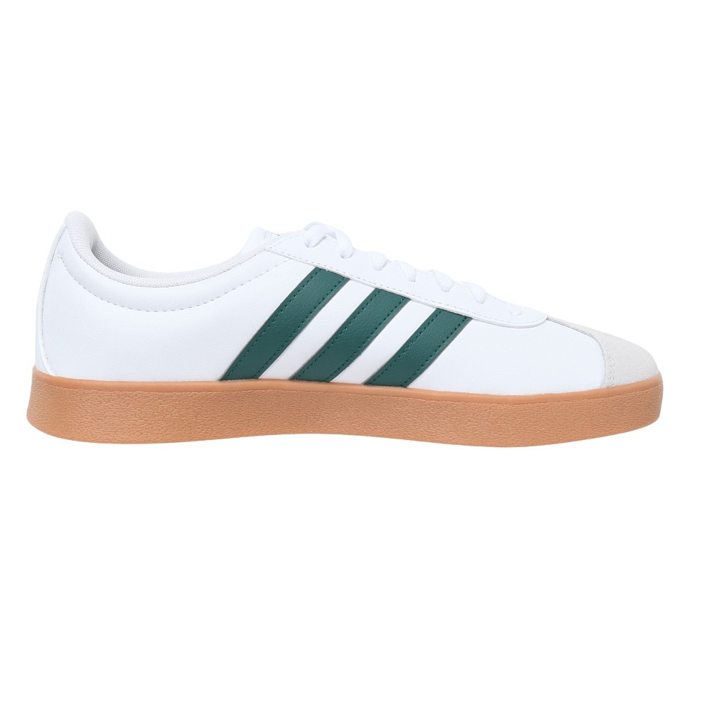 アディダス（adidas）（メンズ）スニーカー VLコートベース M ホワイト グリーン ID3710 カジュアル スポーツ シューズ 快適 タウン 街履き 登校 通学 