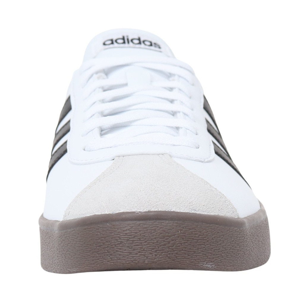 アディダス（adidas）（メンズ）スニーカー VLコートベース M ホワイトID3711 カジュアル スポーツ シューズ 快適 タウン 街履き 普段使い 登校 通学 