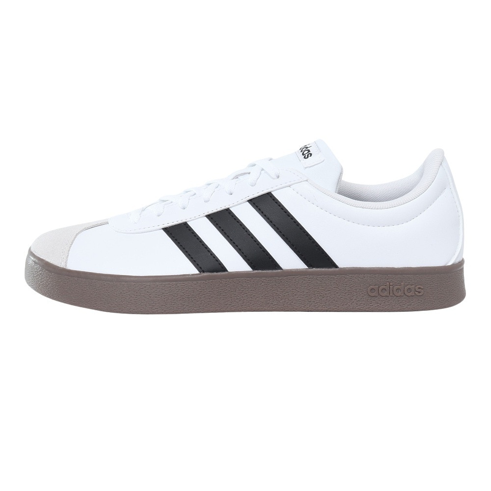アディダス（adidas）（メンズ）スニーカー VLコートベース M ホワイトID3711 カジュアル スポーツ シューズ 快適 タウン 街履き 普段使い 登校 通学 
