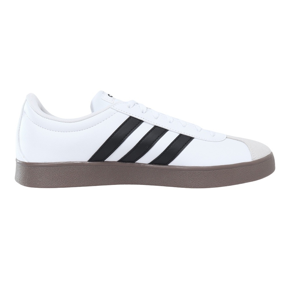 アディダス（adidas）（メンズ）スニーカー VLコートベース M ホワイトID3711 カジュアル スポーツ シューズ 快適 タウン 街履き 普段使い 登校 通学 