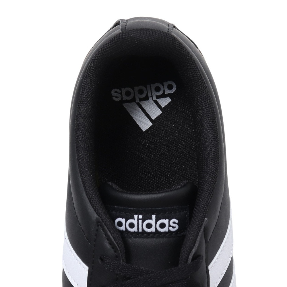 アディダス（adidas）（メンズ）スニーカー VLコートベース M ブラック ID3712 カジュアル スポーツ シューズ 快適 タウン 街履き 普段使い 登校 通学 