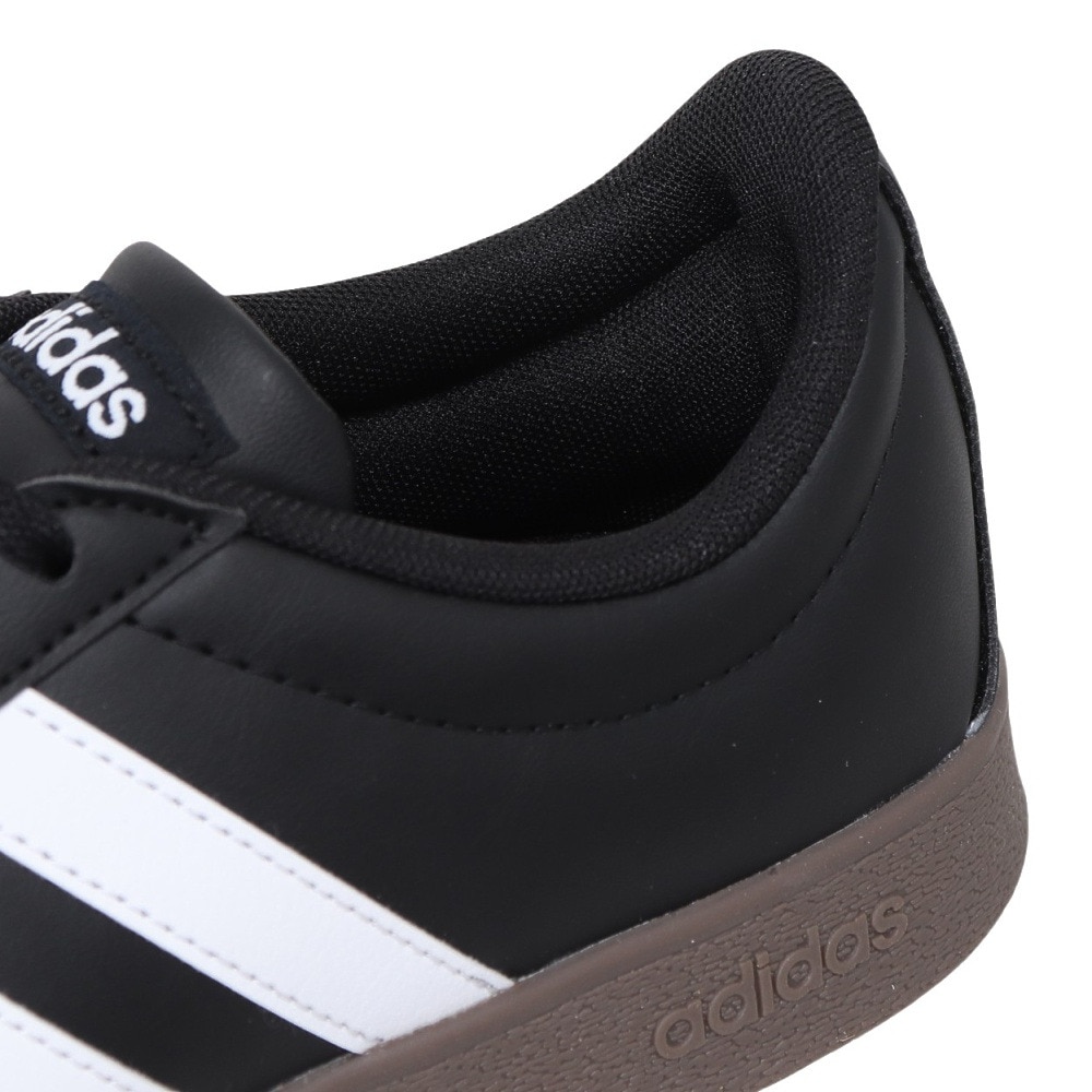 アディダス（adidas）（メンズ）スニーカー VLコートベース M ブラック ID3712 カジュアル スポーツ シューズ 快適 タウン 街履き 普段使い 登校 通学 