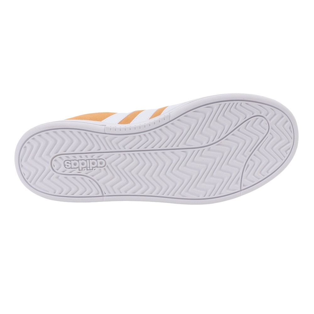 アディダス（adidas）（メンズ）スニーカー グランドコートアルファ オレンジ IE1463 カジュアル スポーツ シューズ 快適 タウン 街履き 普段使い 登校 通学 