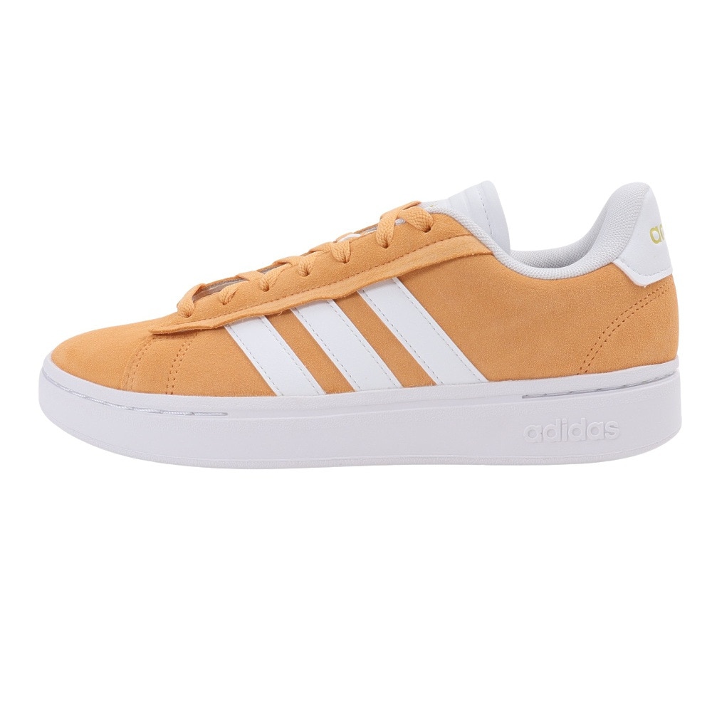 アディダス（adidas）（メンズ）スニーカー グランドコートアルファ オレンジ IE1463 カジュアル スポーツ シューズ 快適 タウン 街履き 普段使い 登校 通学 