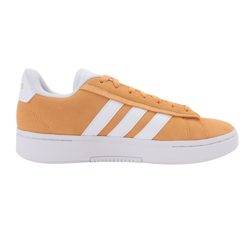 アディダス（adidas）（メンズ）スニーカー グランドコートアルファ オレンジ IE1463 カジュアル スポーツ シューズ 快適 タウン 街履き 普段使い 登校 通学 