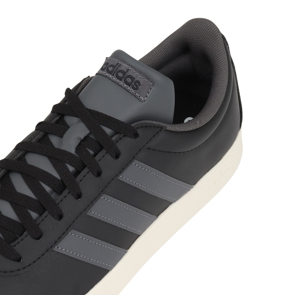 アディダス（adidas）（メンズ）スニーカー スポーツシューズ VL コート ベース ブラック JQ3036 スポーツ カジュアルシューズ