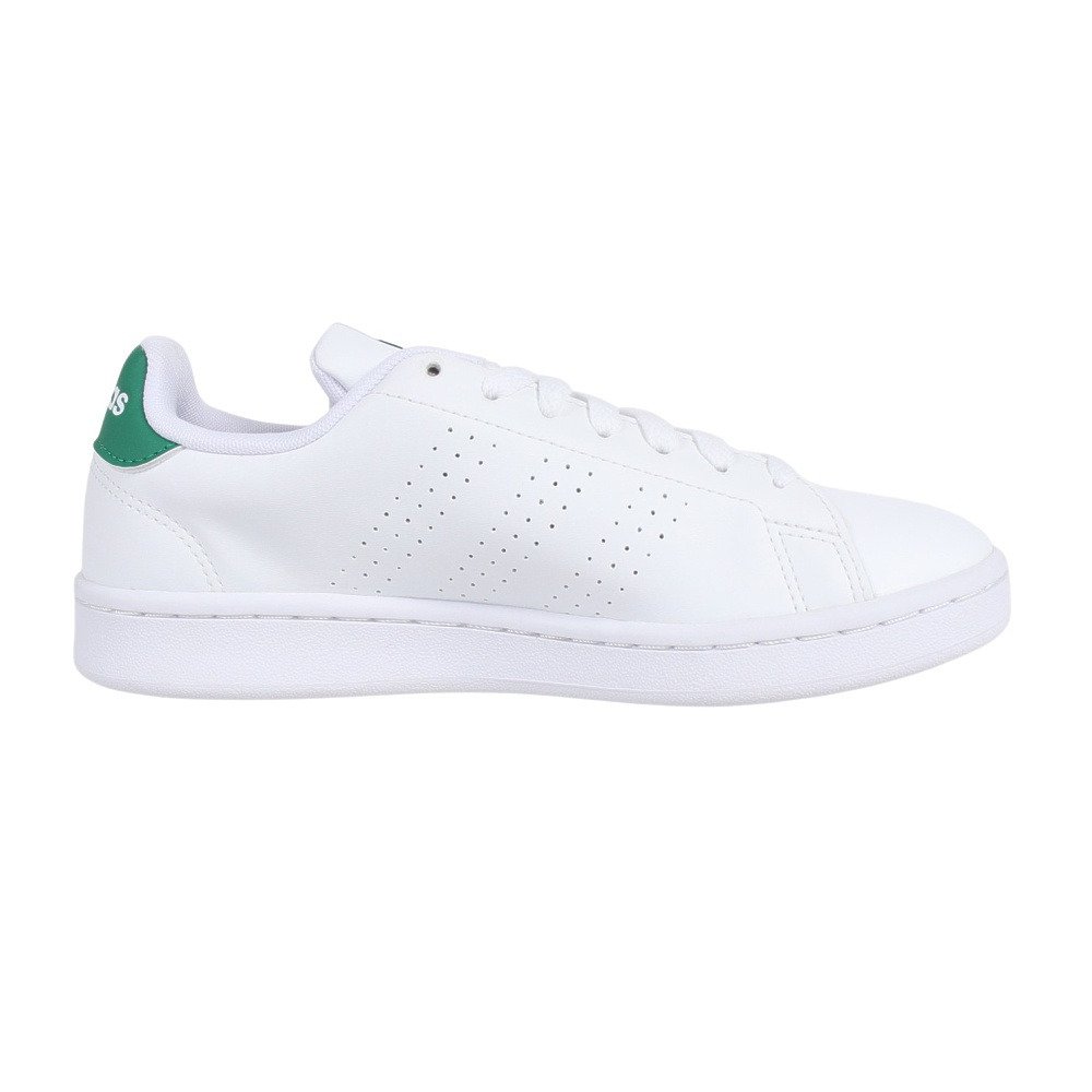 アディダス（adidas）（メンズ）スニーカー アドバンコート U ホワイト グリーン GZ5300 カジュアル スポーツ シューズ 快適 タウン 街履き 登校 通学
