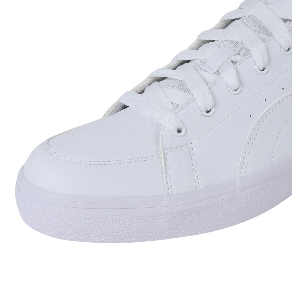 プーマ（PUMA）（メンズ、レディース）スニーカー Vコートバルク ホワイト 38990701 スポーツ シューズ クッション性  シンプル 学校 部活 登校 通学 白靴