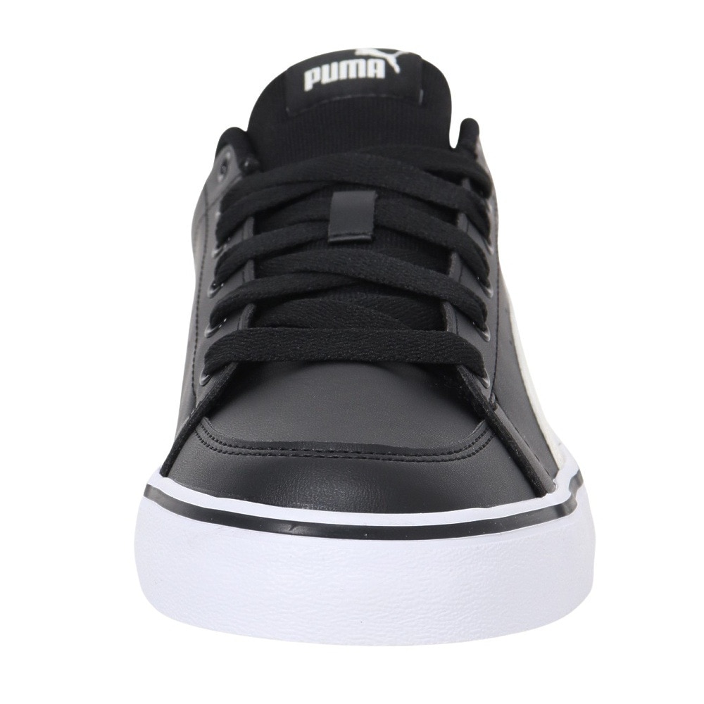 プーマ（PUMA）（メンズ、レディース）スニーカー Vコートバルクブラック ホワイト 38990702 スポーツ シューズ クッション性  シンプル 学校 部活 登校 通学