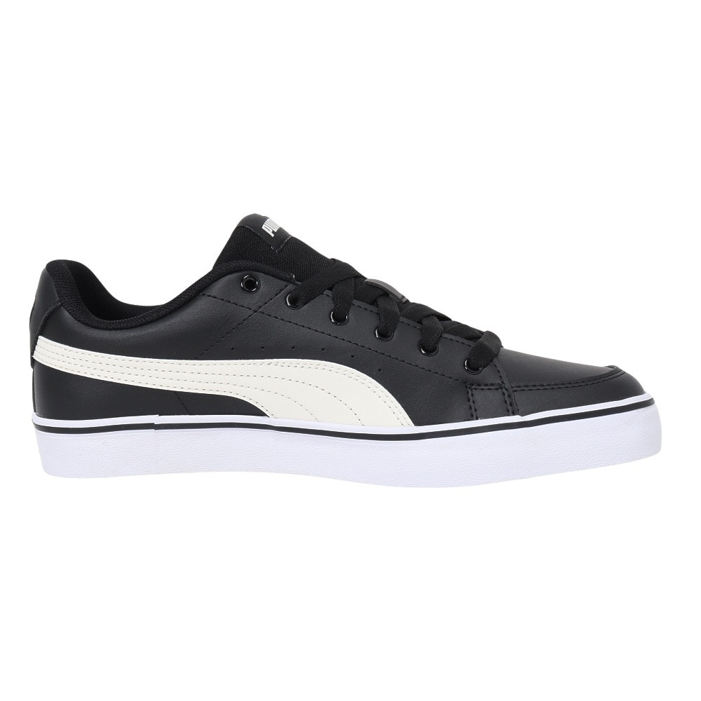 プーマ（PUMA）（メンズ、レディース）スニーカー Vコートバルクブラック ホワイト 38990702 スポーツ シューズ クッション性  シンプル 学校 部活 登校 通学