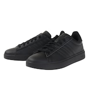 アディダス（adidas）（メンズ、レディース）グランドコート クラウドフォーム ライフスタイル コート コンフォート 黒 ブラック GW9198 カジュアル シンプル
