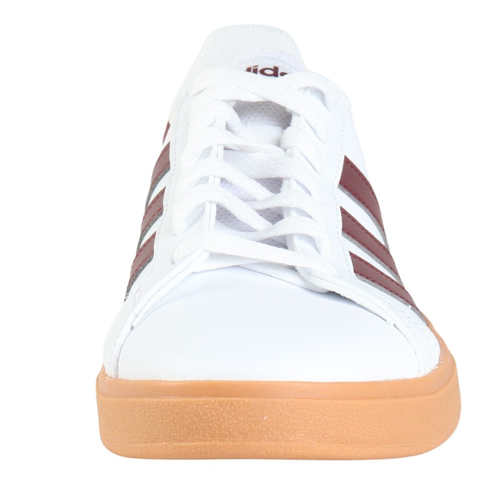 アディダス（adidas）（メンズ、レディース）スニーカー グランドコートベース2.0U ホワイト ID1181 カジュアル スポーツシューズ クラシカル 部活 通学 運動