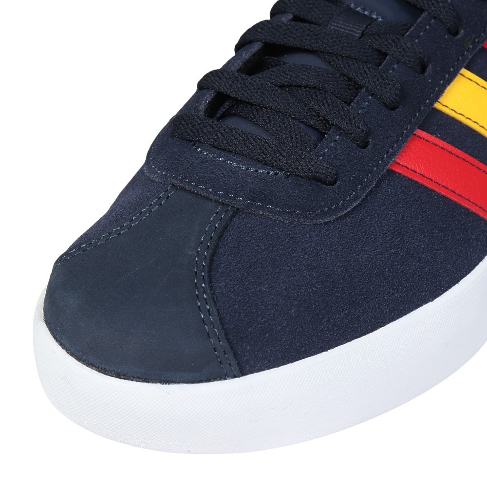 アディダス（adidas）（メンズ、レディース）スニーカー VL コート 3.0 ネイビー IF4461 カジュアル スポーツシューズ 軽量 クッション性 タウン 町履き