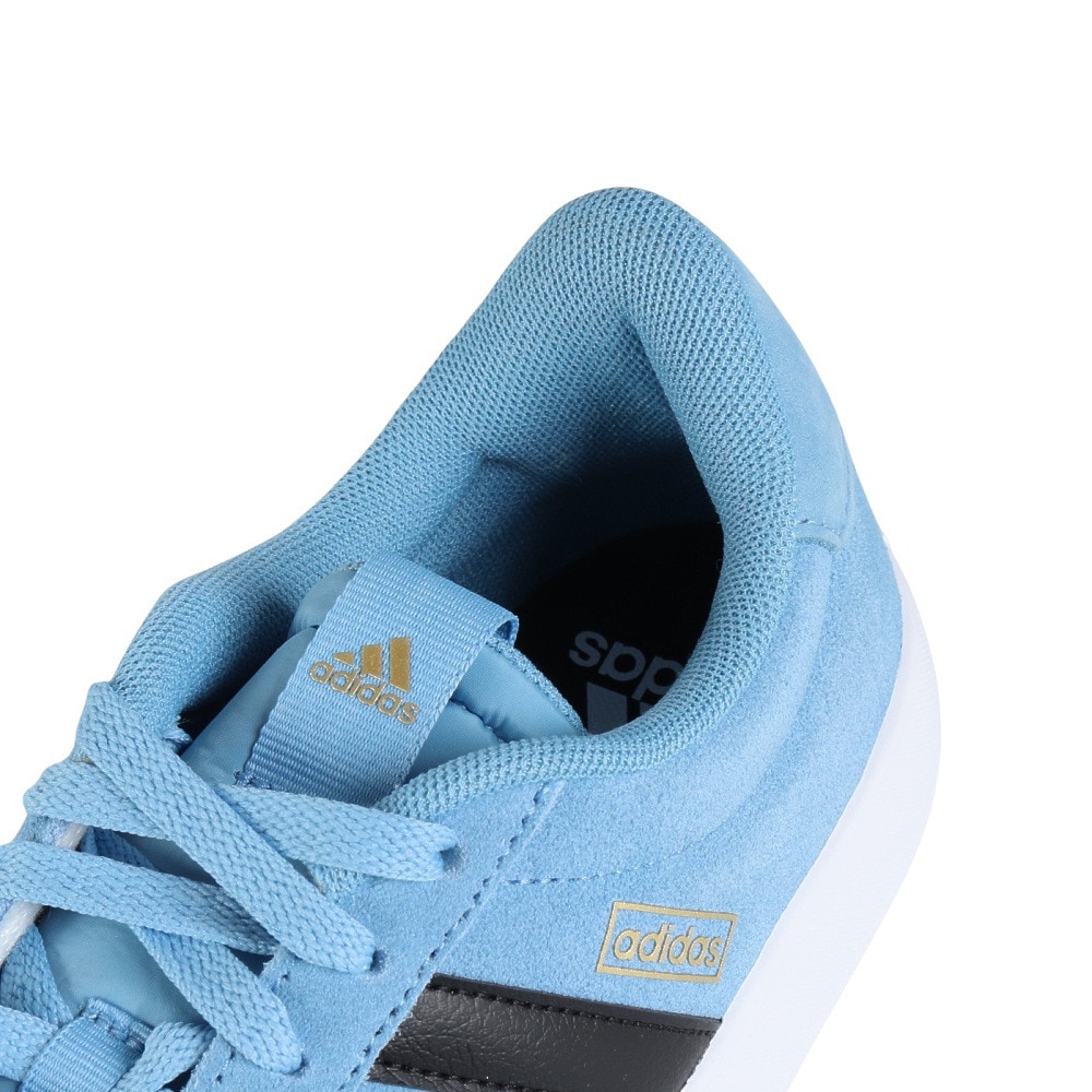 アディダス（adidas）（メンズ、レディース）スニーカー VL コート 3.0 サックス IF4462 カジュアル スポーツシューズ 軽量 クッション性 タウン 町履き