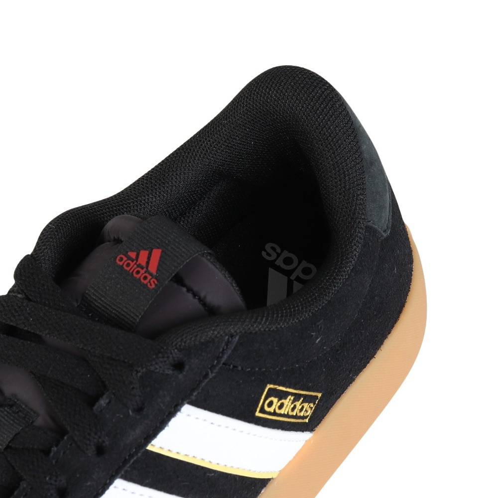 アディダス（adidas）（メンズ、レディース）スニーカー VLコート3.0 ブラック ホワイト IH4789 カジュアル スポーツシューズ クッション性 普段使 登校 通学