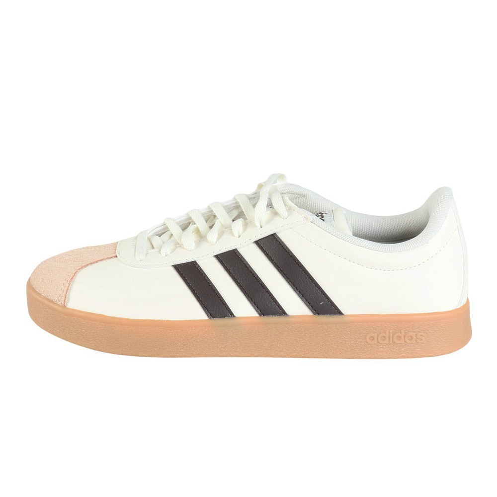 アディダス（adidas）（メンズ、レディース）スニーカー コートベース オフホワイト JH6339 カジュアル スポーツシューズ 耐久性 グリップ力 タウン 町履き
