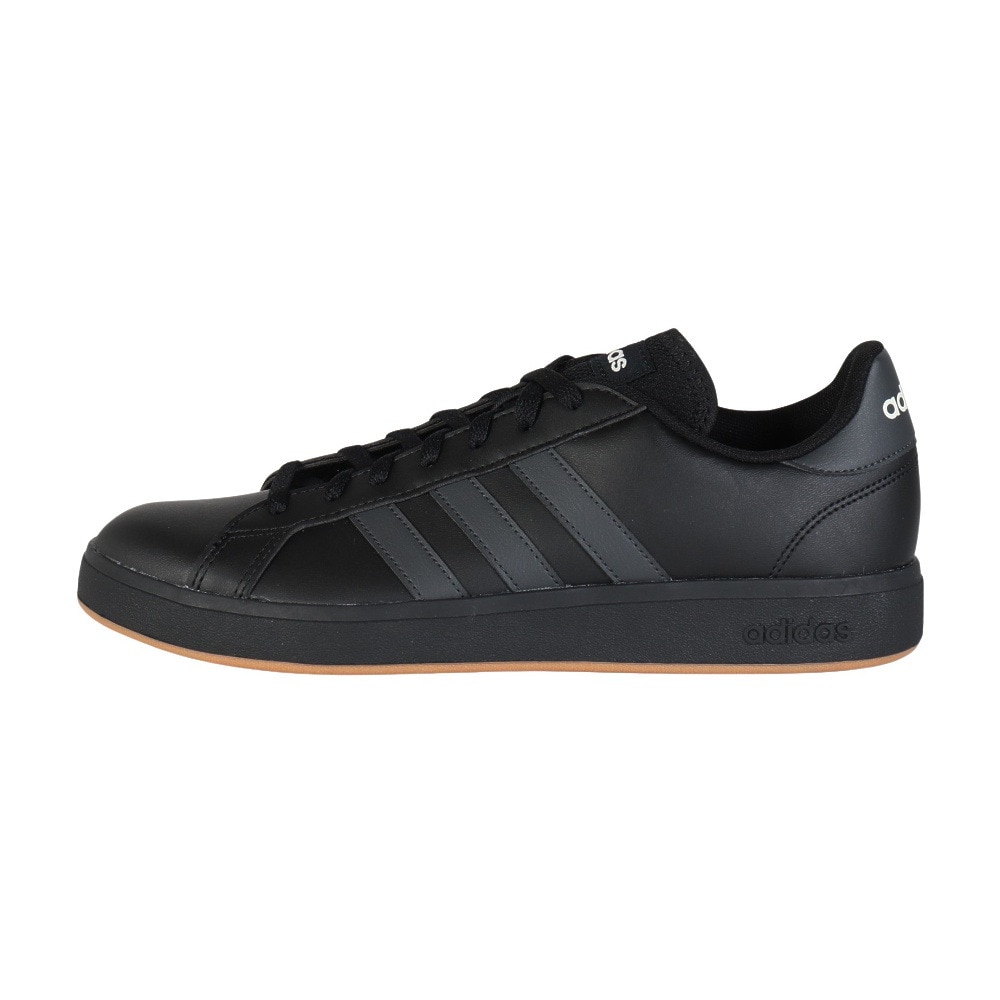 アディダス（adidas）（メンズ、レディース）スニーカー グランドコート TD ライフスタイル コート ブラック JH9365 カジュアル スポーツシューズ 靴
