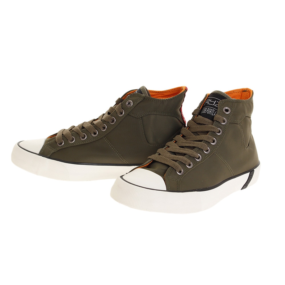  【多少の傷汚れありの為大奉仕】スニーカー PDX Hi NYLN/KHAKI 801R8MF1364 KHK スポーツシューズ