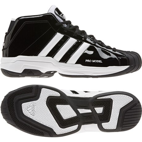 アディダス（adidas）（メンズ）プロモデル 2G  黒 ブラック ホワイト EF9821 スニーカー スポーツシューズ バスケットボール バッシュ レザー