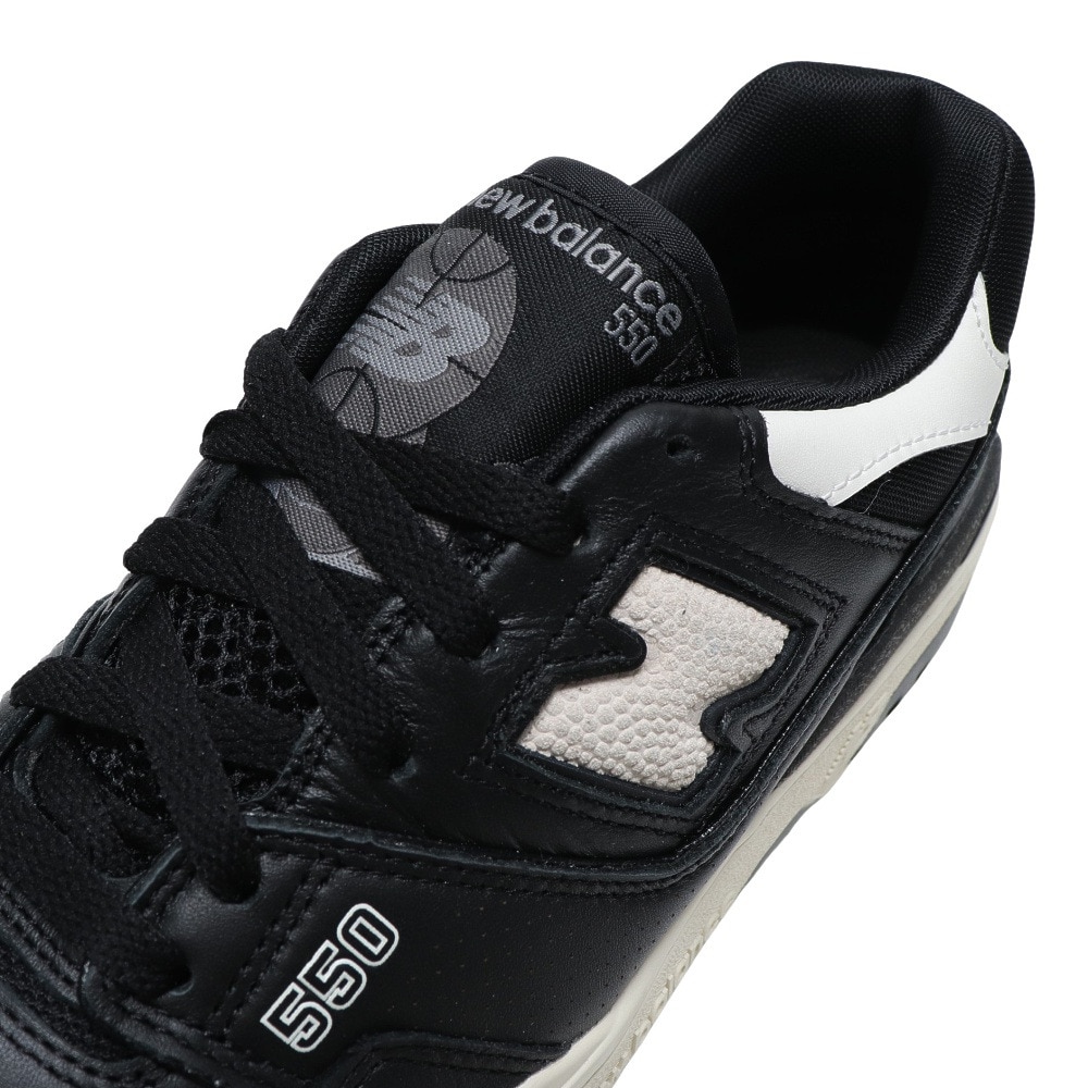 ニューバランス（new balance）（メンズ）スニーカー 黒 メンズ ブラック BB550 LBW D スポーツシューズ お一人様一点まで カジュアル 通勤 通学 レザー風