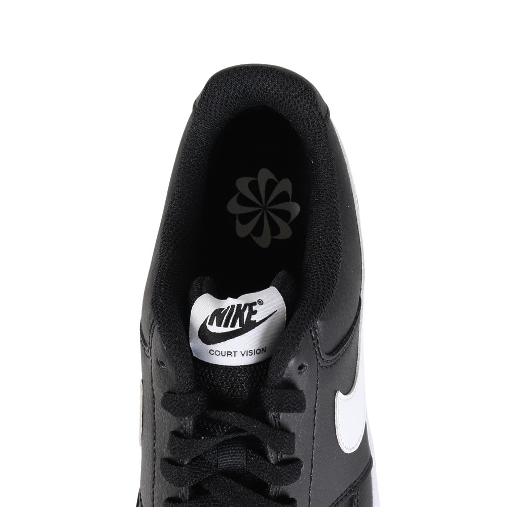 ナイキ（NIKE）（メンズ）スニーカー スポーツシューズ コート ビジョン ロー ネクスト ネイチャー DH2987-001 カジュアル 靴 シンプル リサイクル ブラック ホワイト