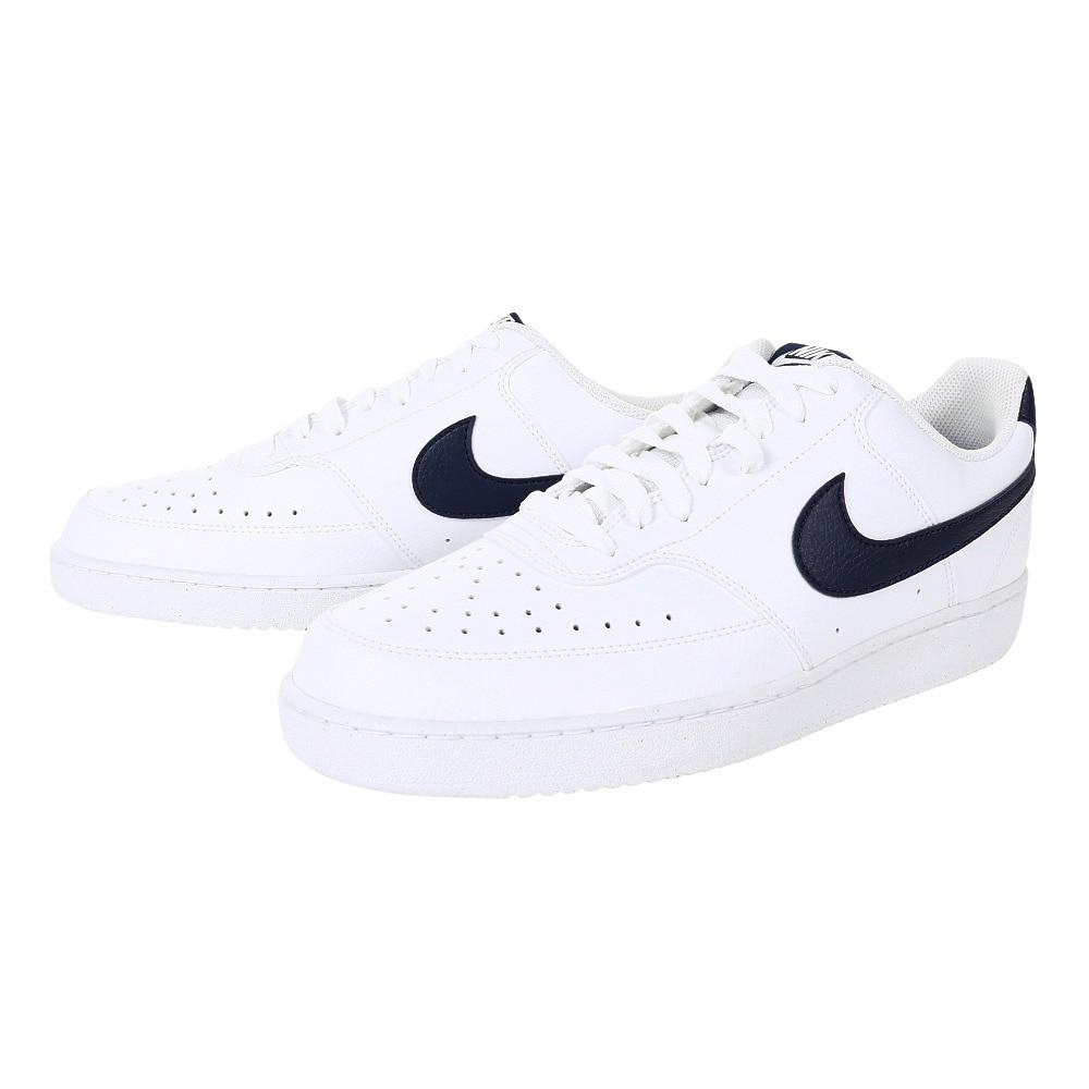 ナイキ（NIKE）（メンズ）スニーカー スポーツシューズ コート ビジョン LO NN ホワイト DH2987-106 ローカット タウン 街履き 普段履き 学生 登校 通勤