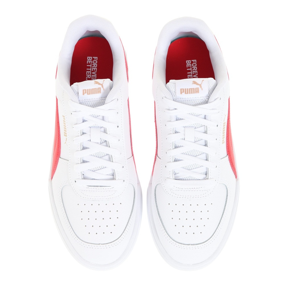 プーマ（PUMA）（メンズ）スニーカー ケーブン ホワイト レッド 38081025 スポーツ カジュアル シューズ クッション性 タウン 普段履き