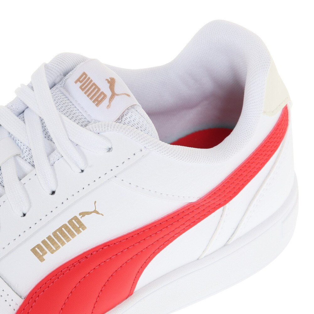 プーマ（PUMA）（メンズ）スニーカー ケーブン ホワイト レッド 38081025 スポーツ カジュアル シューズ クッション性 タウン 普段履き
