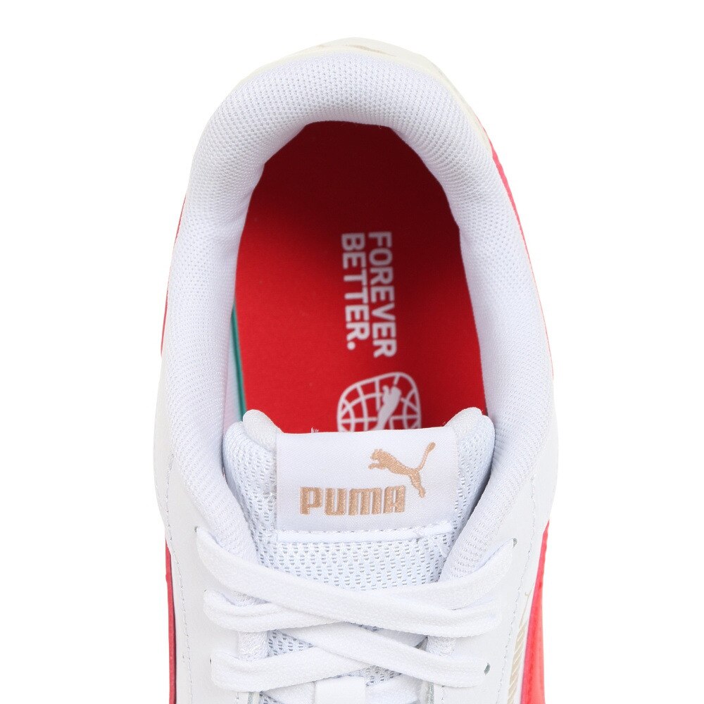 プーマ（PUMA）（メンズ）スニーカー ケーブン ホワイト レッド 38081025 スポーツ カジュアル シューズ クッション性 タウン 普段履き