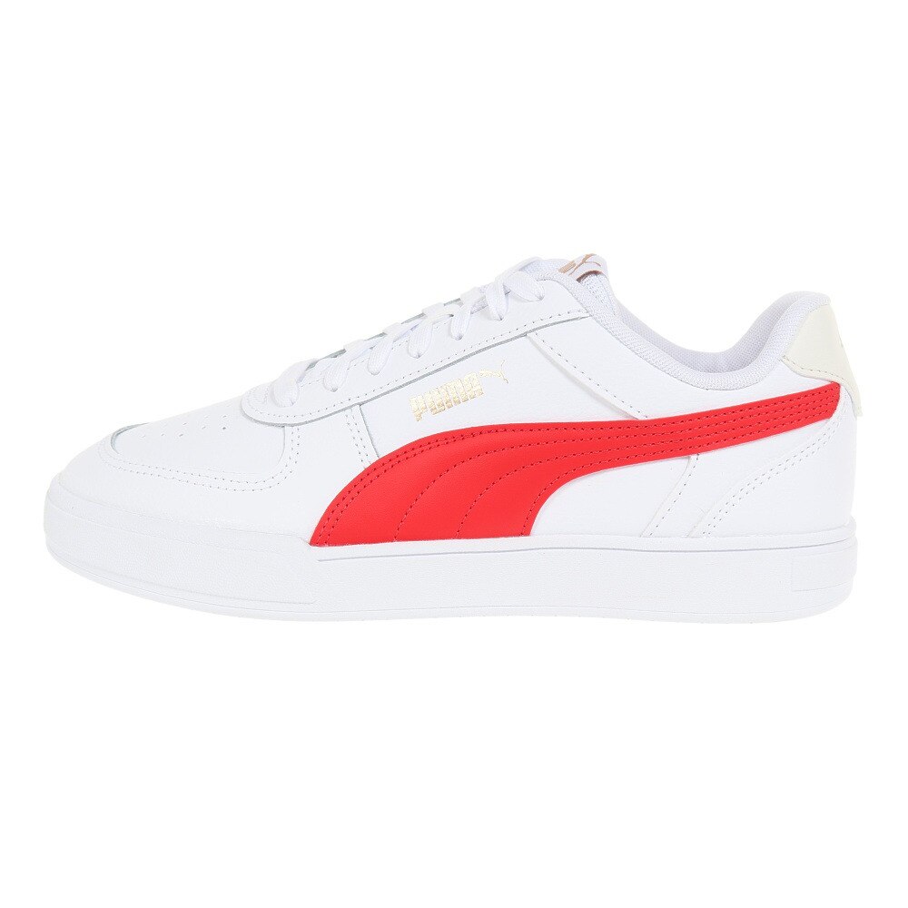プーマ（PUMA）（メンズ）スニーカー ケーブン ホワイト レッド 38081025 スポーツ カジュアル シューズ クッション性 タウン 普段履き