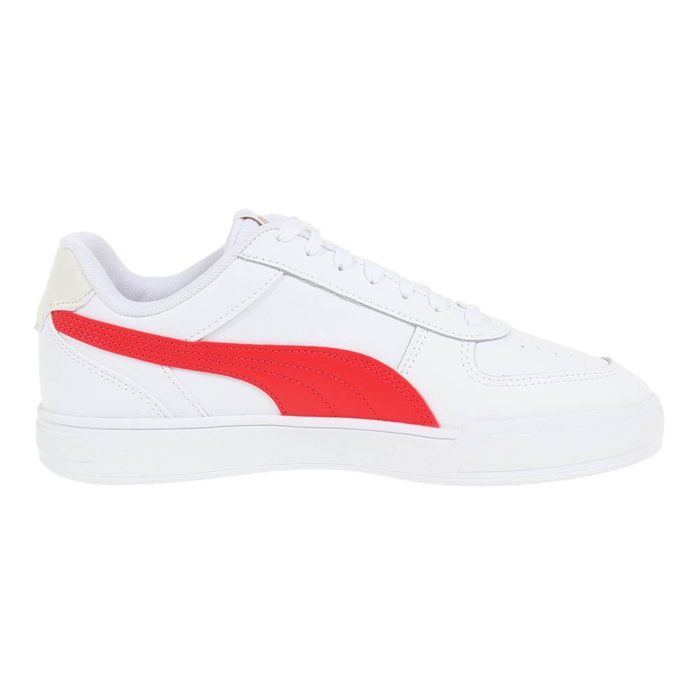 プーマ（PUMA）（メンズ）スニーカー ケーブン ホワイト レッド 38081025 スポーツ カジュアル シューズ クッション性 タウン 普段履き