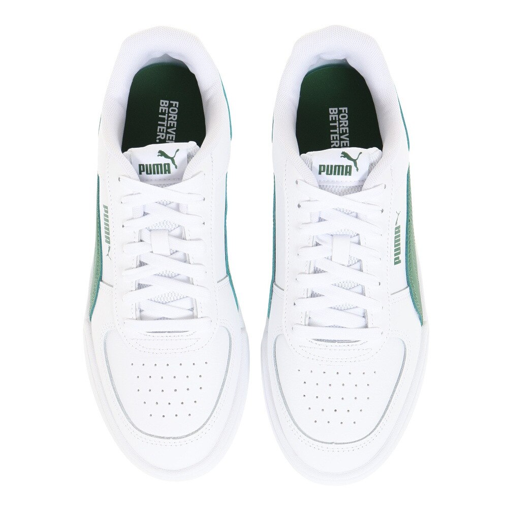 プーマ（PUMA）（メンズ）スニーカー ケーブン ホワイト グリーン 38081026 スポーツ カジュアル シューズ クッション性 タウン 普段履き