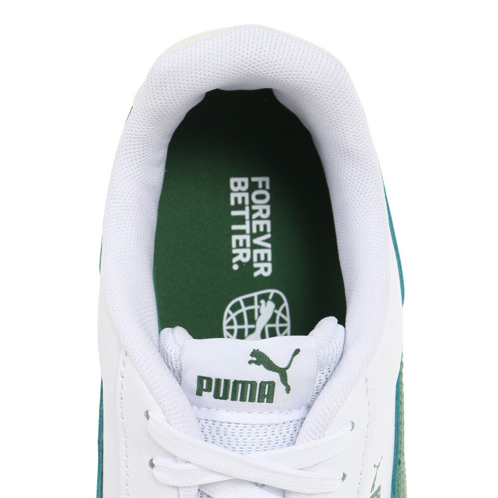 プーマ（PUMA）（メンズ）スニーカー ケーブン ホワイト グリーン 38081026 スポーツ カジュアル シューズ クッション性 タウン 普段履き