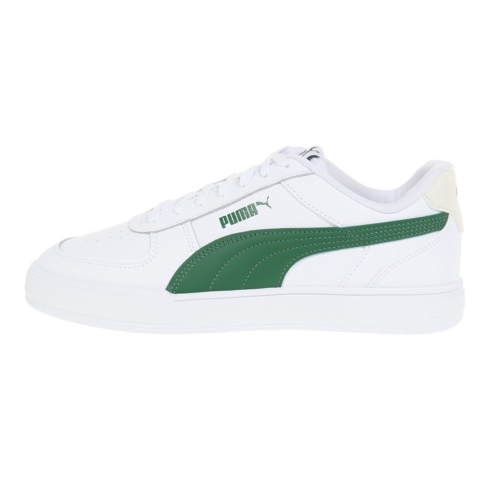 プーマ（PUMA）（メンズ）スニーカー ケーブン ホワイト グリーン 38081026 スポーツ カジュアル シューズ クッション性 タウン 普段履き