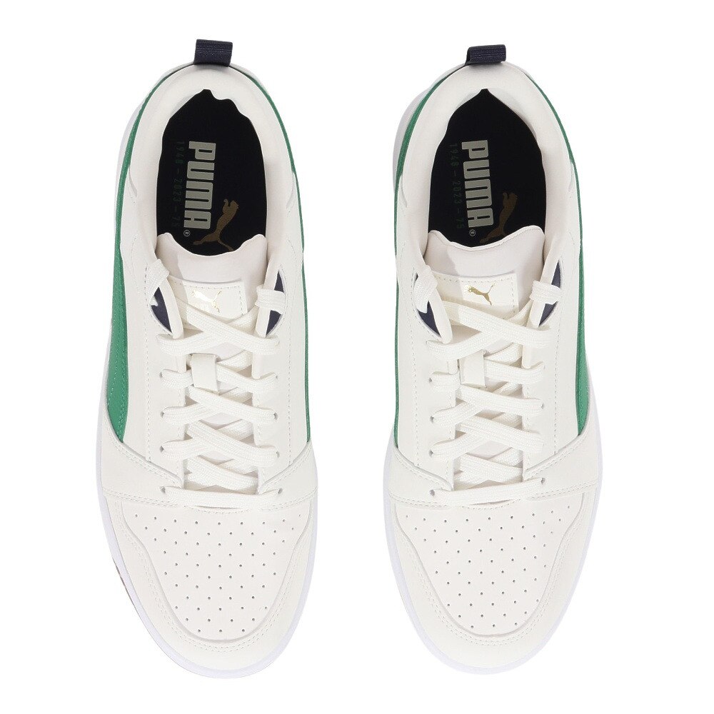 プーマ（PUMA）（メンズ）スニーカー リバウンド V6 ロウ 75イヤーズ ホワイト グリーン 39248402 カジュアル スポーツ シューズ クッション性
