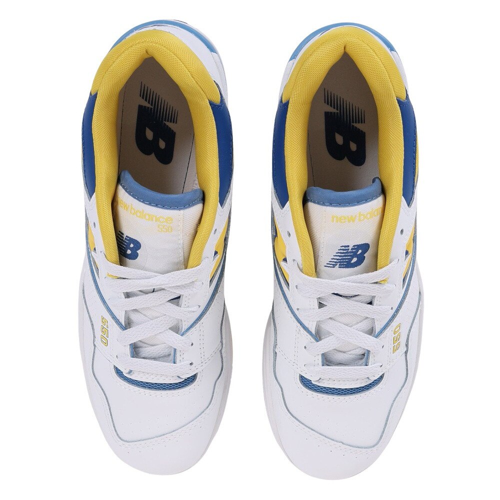 ニューバランス（new balance）（メンズ、レディース）スニーカー 550 BB550 NCG D ホワイト イエロー スポーツ カジュアル シューズ タウン 普段履き