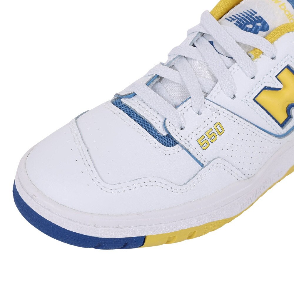 ニューバランス（new balance）（メンズ、レディース）スニーカー 550 BB550 NCG D ホワイト イエロー スポーツ カジュアル シューズ タウン 普段履き