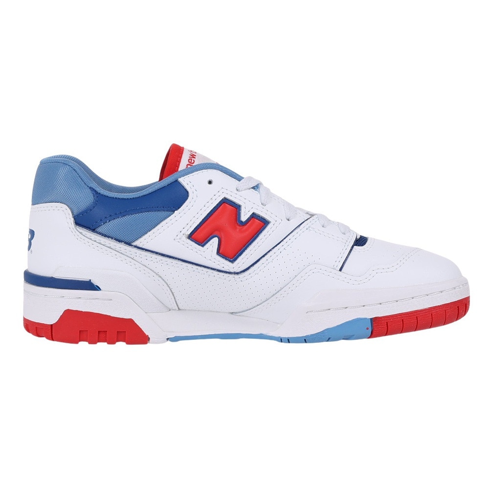 ニューバランス（new balance）（メンズ、レディース）スニーカー 550 BB550 NCH D ホワイト レッド スポーツ カジュアル シューズ タウン 普段履き 街履き