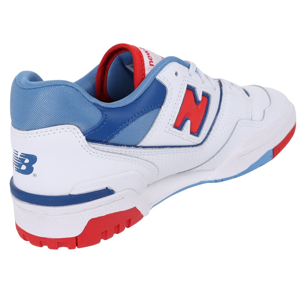 ニューバランス（new balance）（メンズ、レディース）スニーカー 550 BB550 NCH D ホワイト レッド スポーツ カジュアル シューズ タウン 普段履き 街履き