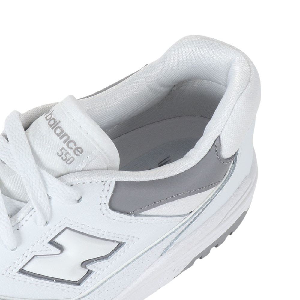 ニューバランス（new balance）（メンズ、レディース）スニーカー 550 BB550 SWA D ホワイト グレー スポーツ カジュアル シューズ タウン 普段履き 街履き