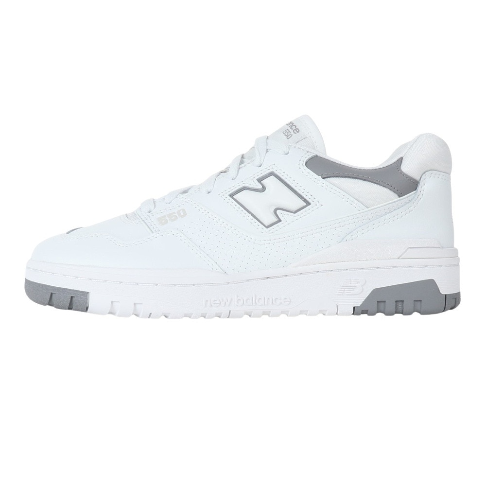 ニューバランス（new balance）（メンズ、レディース）スニーカー 550 BB550 SWA D ホワイト グレー スポーツ カジュアル シューズ タウン 普段履き 街履き