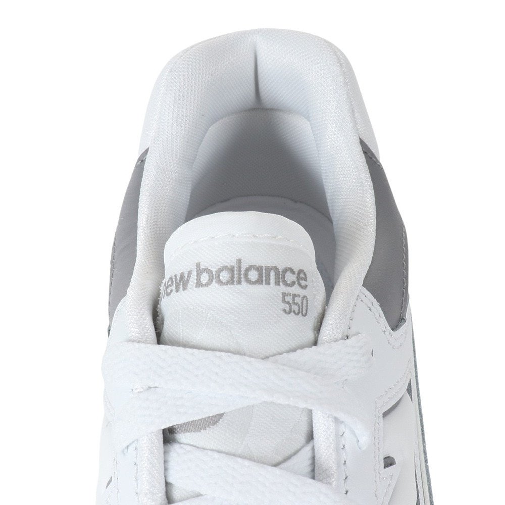 ニューバランス（new balance）（メンズ、レディース）スニーカー 550 BB550 SWA D ホワイト グレー スポーツ カジュアル シューズ タウン 普段履き 街履き