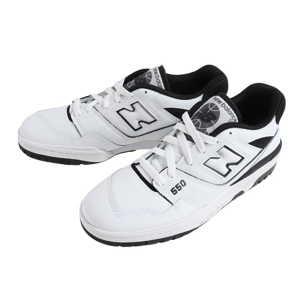 ニューバランス（new balance）（メンズ、レディース）スニーカー 550 BB550 HA1 D ホワイト ブラック カジュアル スポーツシューズ タウン 日常履き