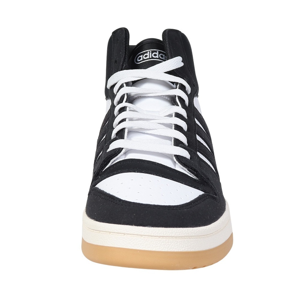 アディダス（adidas）（メンズ、レディース）スニーカー ブレイクスタートミッド ブラック ホワイト IH7973  