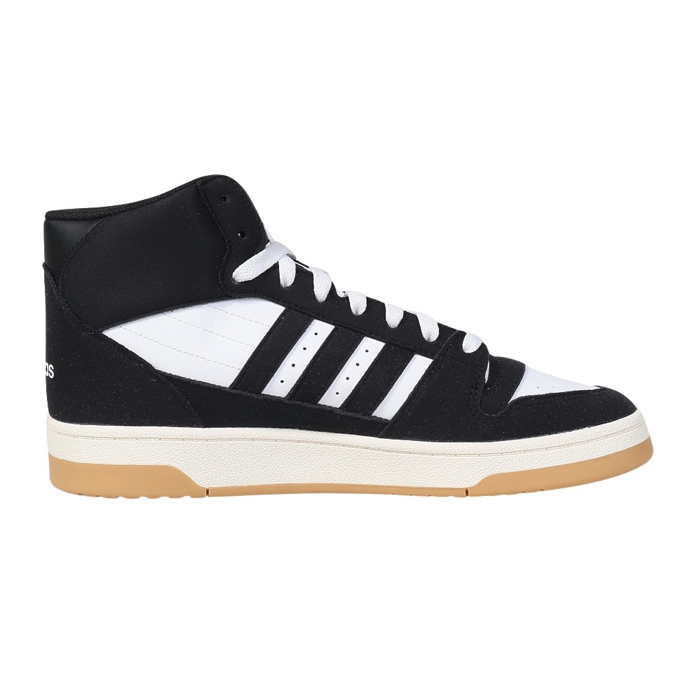 アディダス（adidas）（メンズ、レディース）スニーカー ブレイクスタートミッド ブラック ホワイト IH7973  