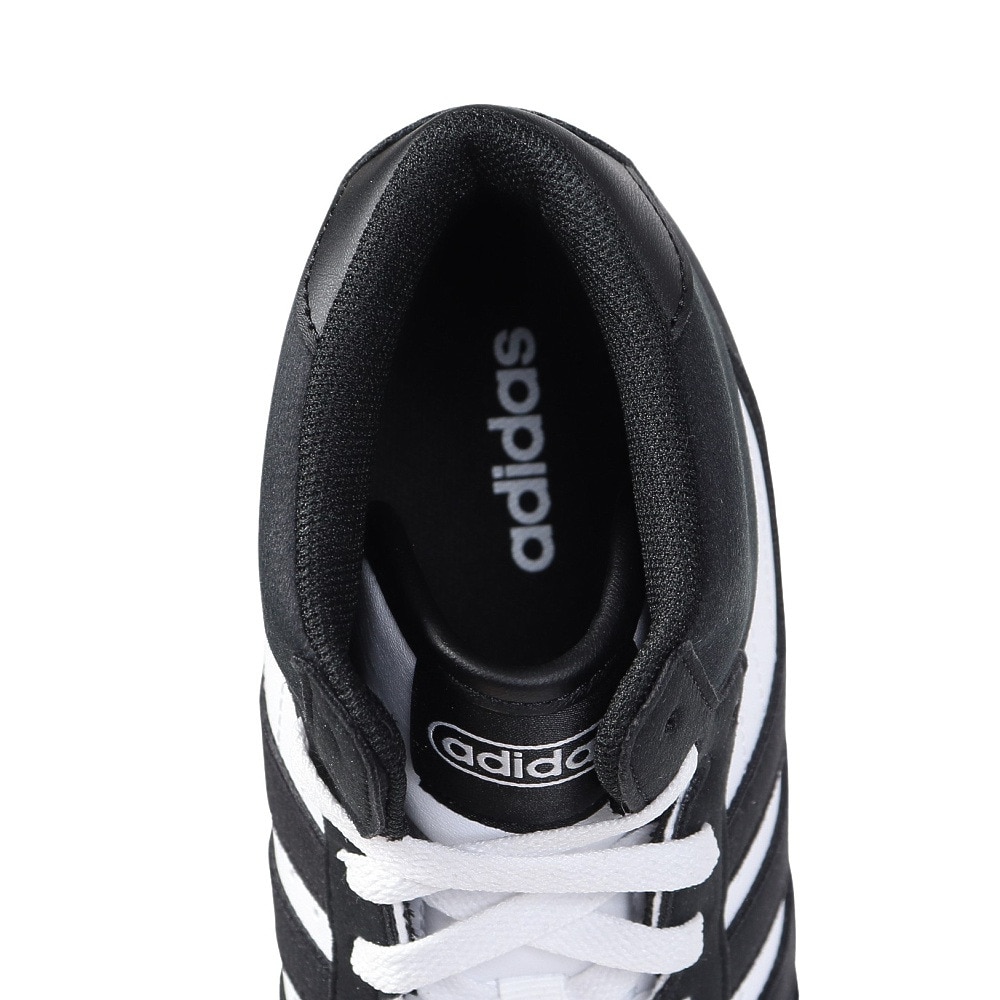 アディダス（adidas）（メンズ、レディース）スニーカー ブレイクスタートミッド ブラック ホワイト IH7973  